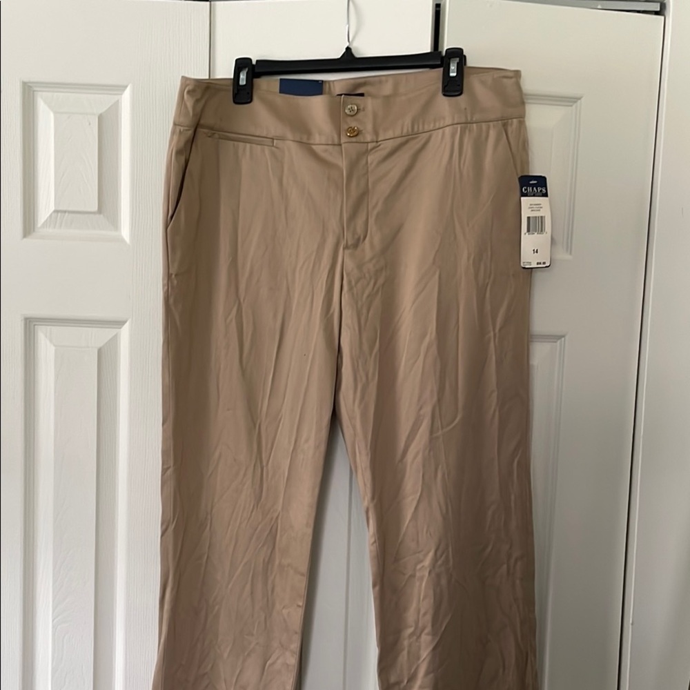 Chaps Tan Chinos Versatile Cotton Blend